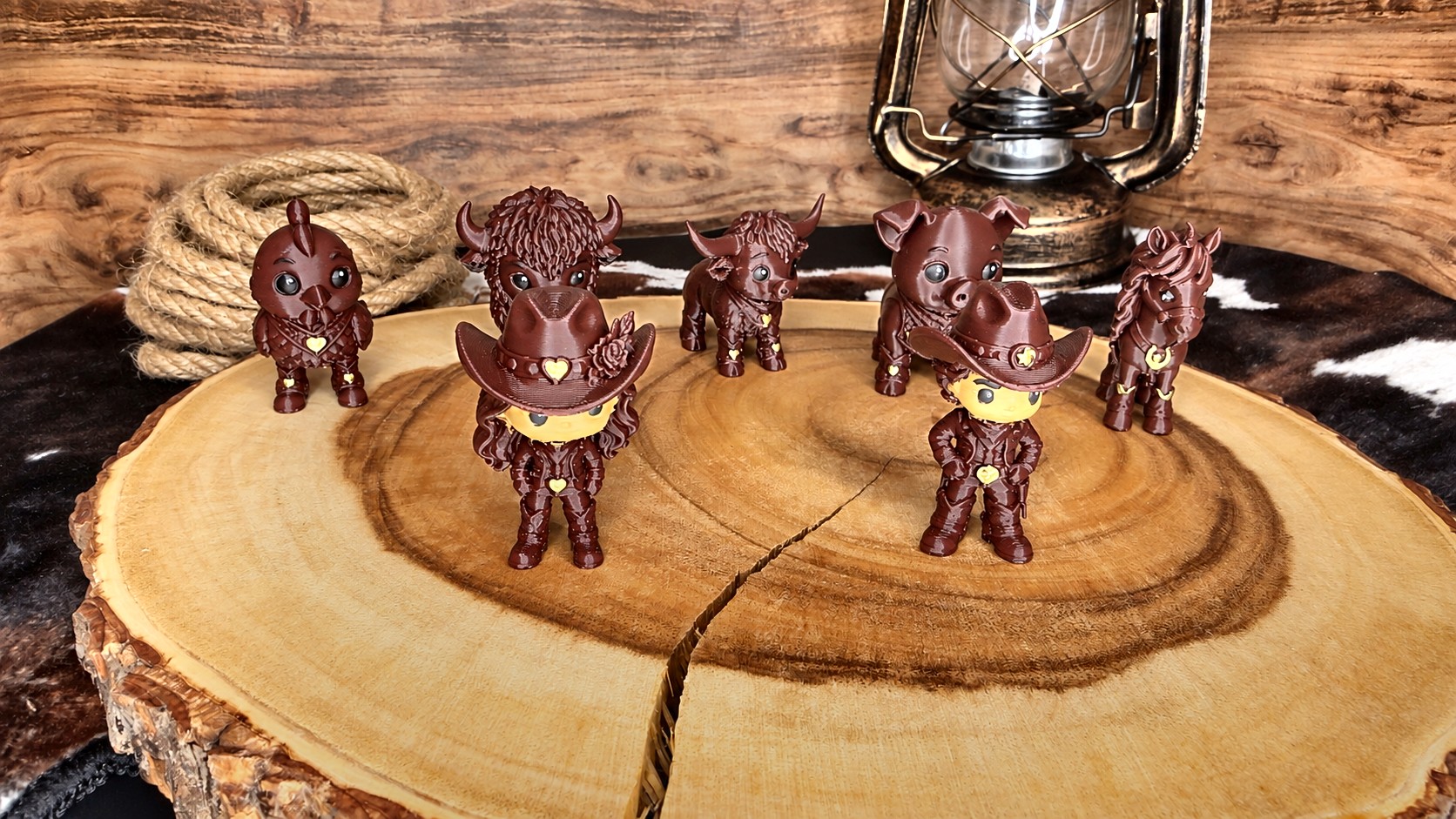 Hand-painted Little Farm collectible figures